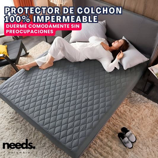 PROTECTOR DE COLCHON IMPERMEABLE Y ACOLCHADO