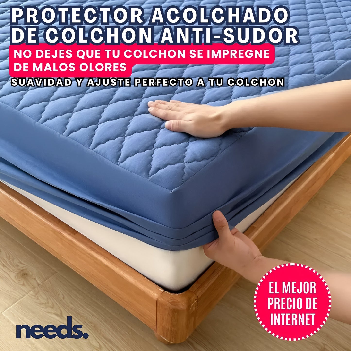 PROTECTOR DE COLCHON ANTIFLUIDOS, ANTITRANSPIRABLES Y ACOLCHADO