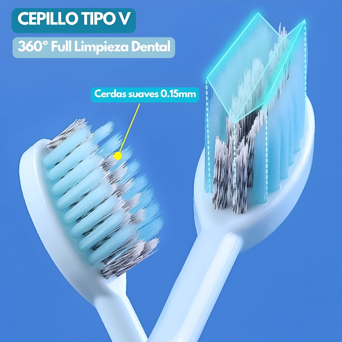 CEPILLO DE DIENTES CON DISPENSADOR INTEGRADO DE CREMA | PROMO 2X1