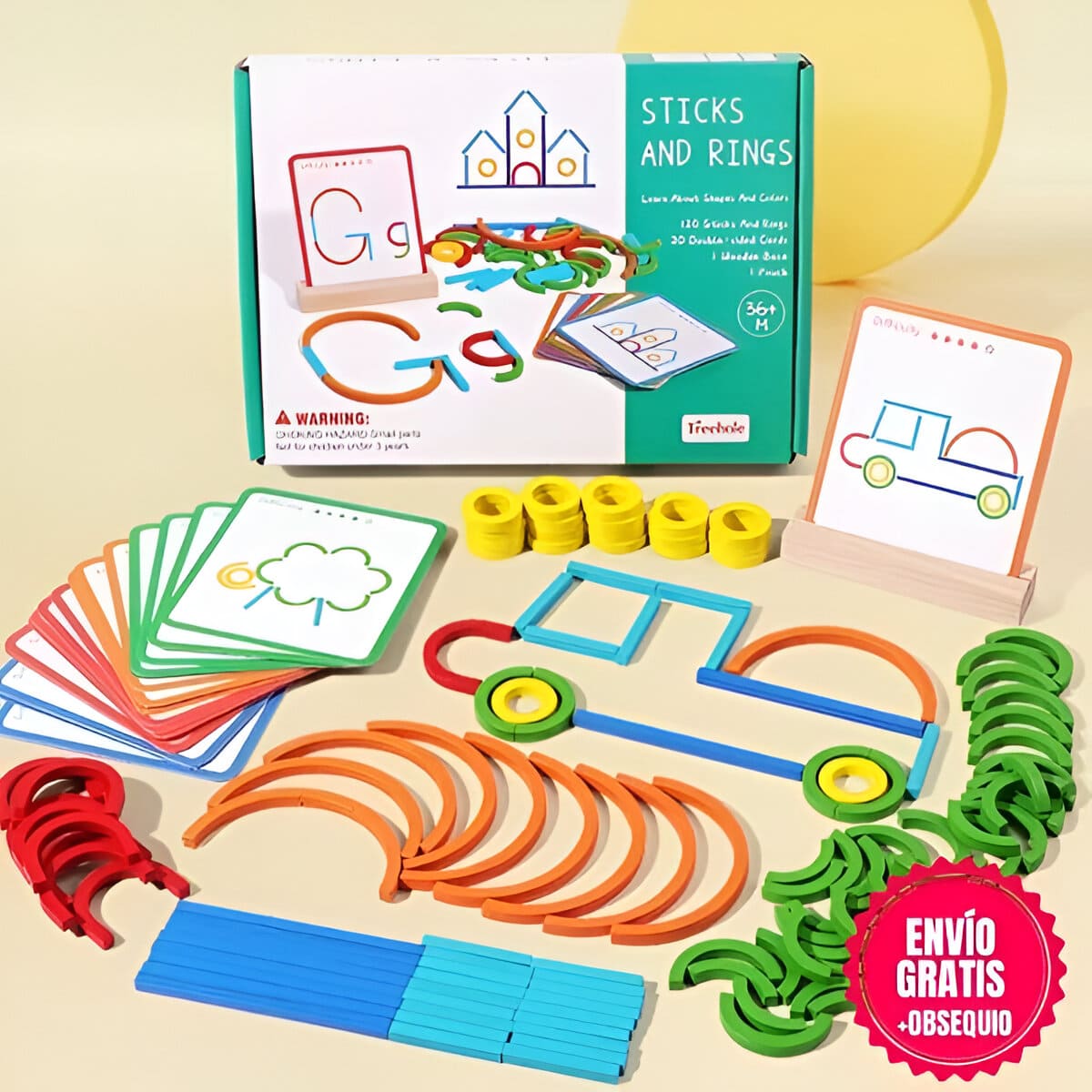 PLAYSTICKS™: JUEGO MONTESSORI DESAFÍO LÓGICO