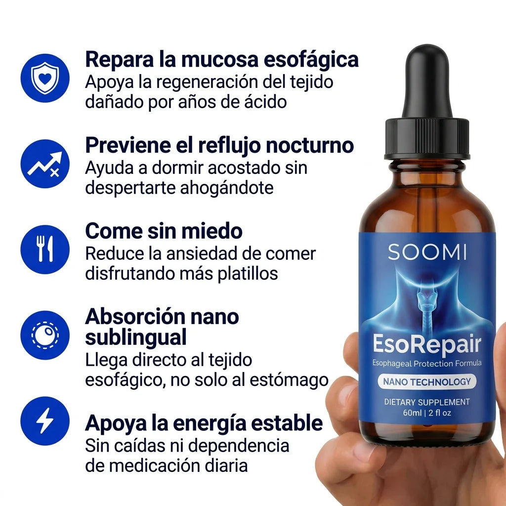 Reparador esofágico nano-sublingual